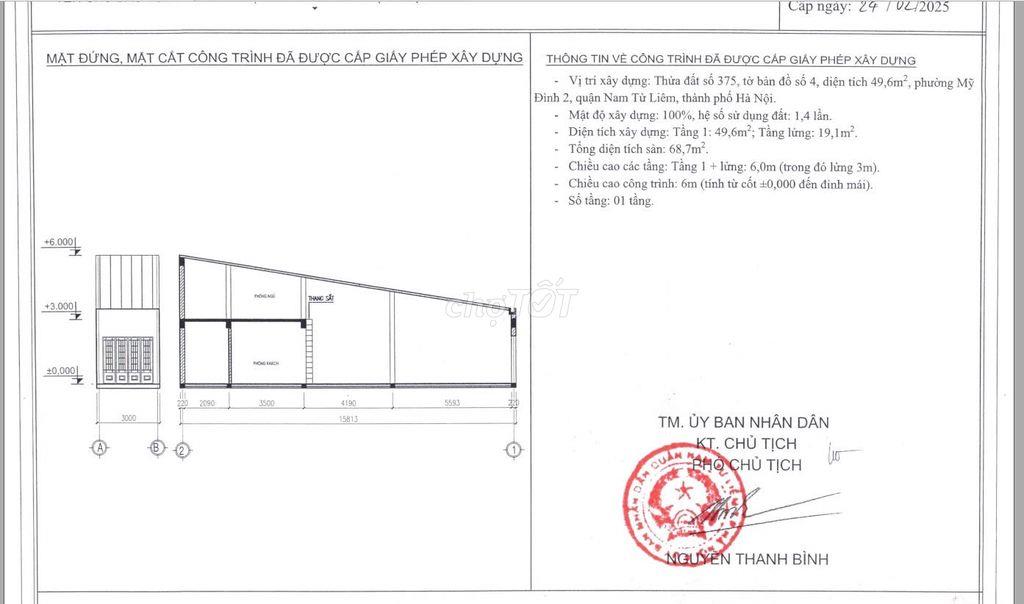 Mặt đường Mỹ Đình, đường rộng 8m, 2 mặt thoáng, dân cư đông đúc