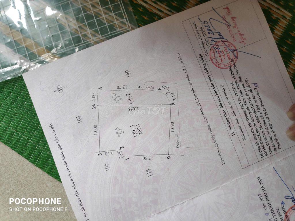 🔥 CHÍNH CHỦ BÁN 269M2 ĐẤT Ở CAM THỊNH - ĐƯỜNG LÂM ĐANG CẦN BÁN GẤP 