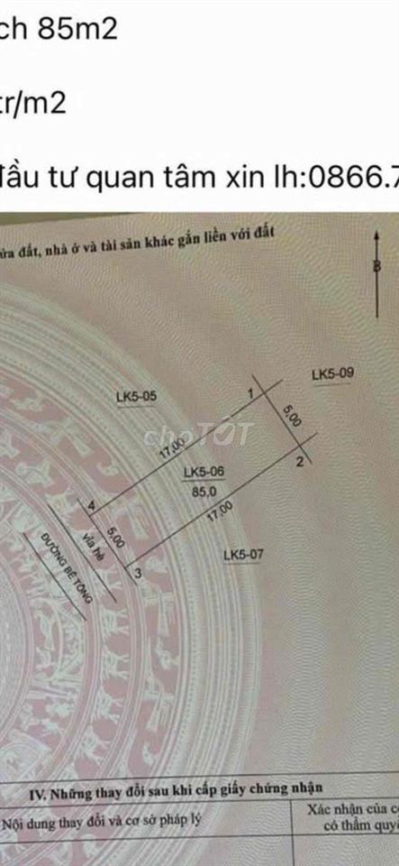 * 🔥 ĐẤT HÀ NỘI GIÁ TỈNH – 85m2 FULL THỔ CƯ – TIỀM NĂNG nhân x ,ZÁ loan