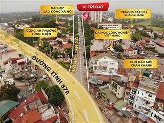 Cần bán gấp mảnh đất ở đô thị, sổ đỏ Hà Nội, gần 3 trường Đại học lớn