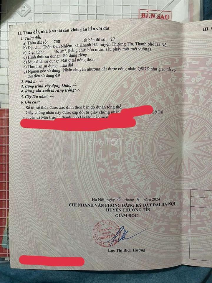 cần bán đất chính chủ không qua trung gian