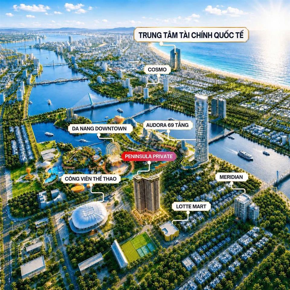 🔥 Studio Peninsula Private  – Từ 2,1 Tỷ | Trung Tâm Đà Nẵng Downtown