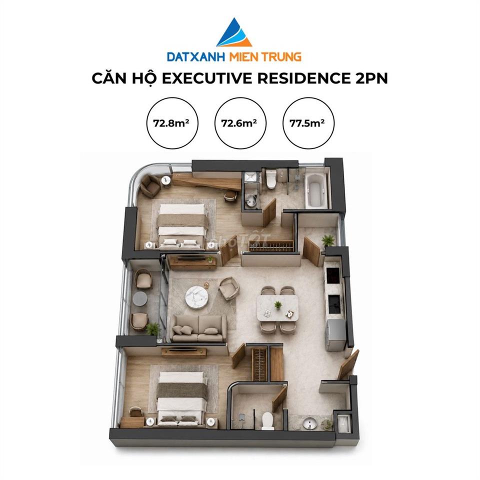 PENINSULA PRIVATE – CĂN 2PN 65M² TRUNG TÂM ĐÀ NẴNG – TỪ 65TR/M²