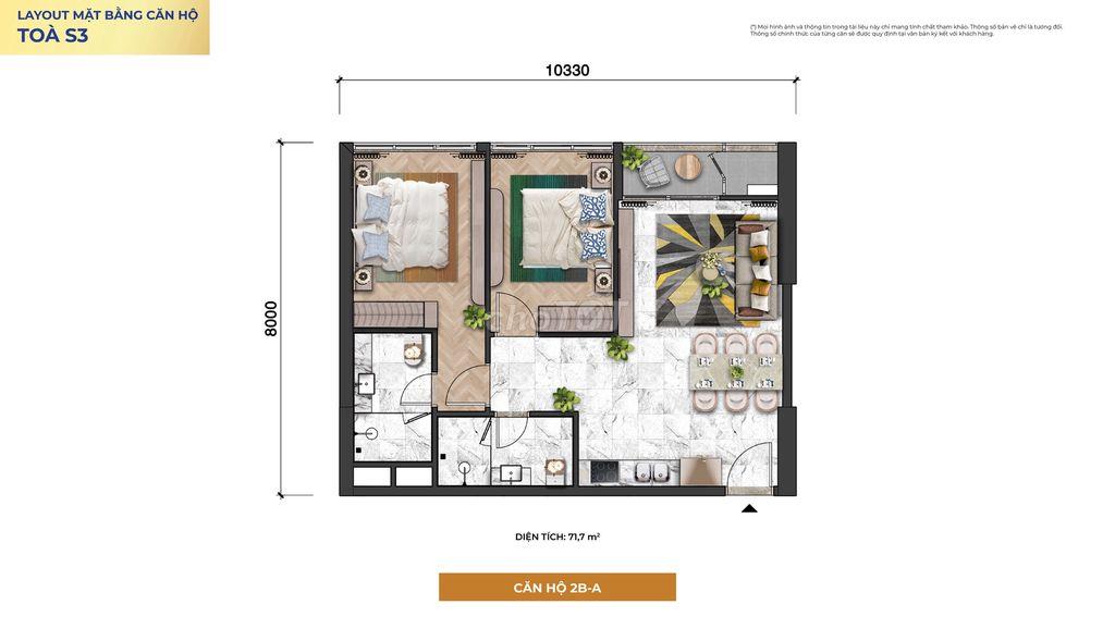 CĂN 3PN GÓC TẦNG CAO *** TÒA S3 SUN SYMPHONY BÁN BẰNG GIÁ HĐMB