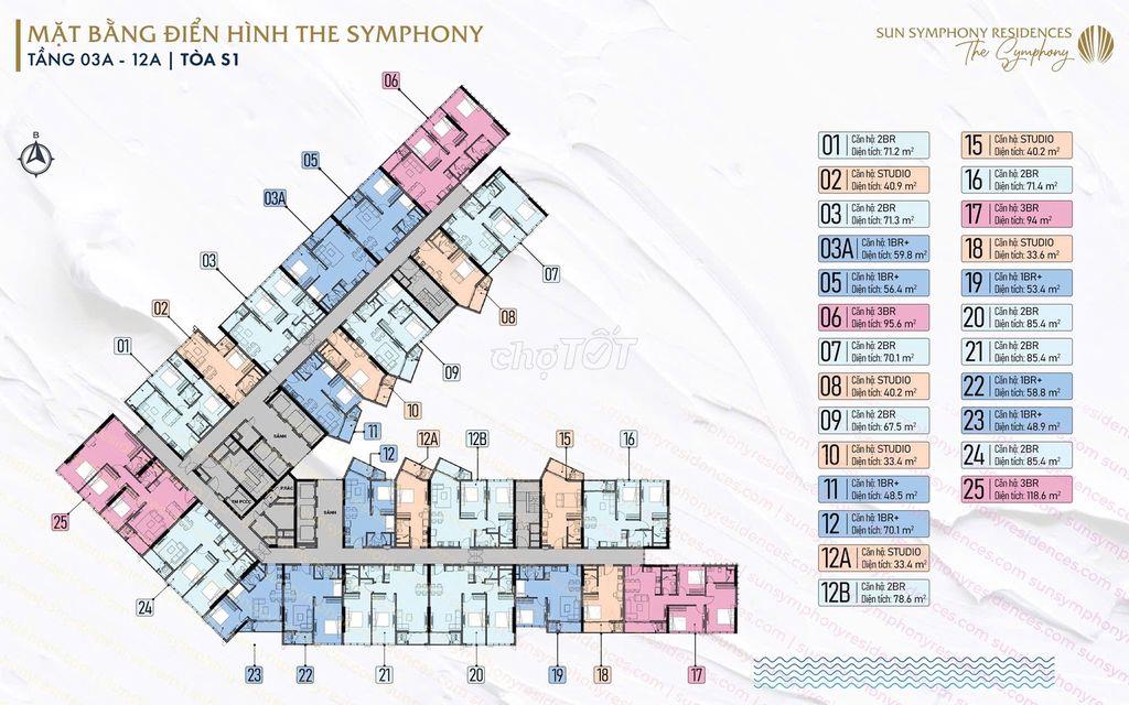 Bán gấp S1 Symphony 2PN trực diện sông và bến du thuyền | GIÁ QUÁ RẺ
