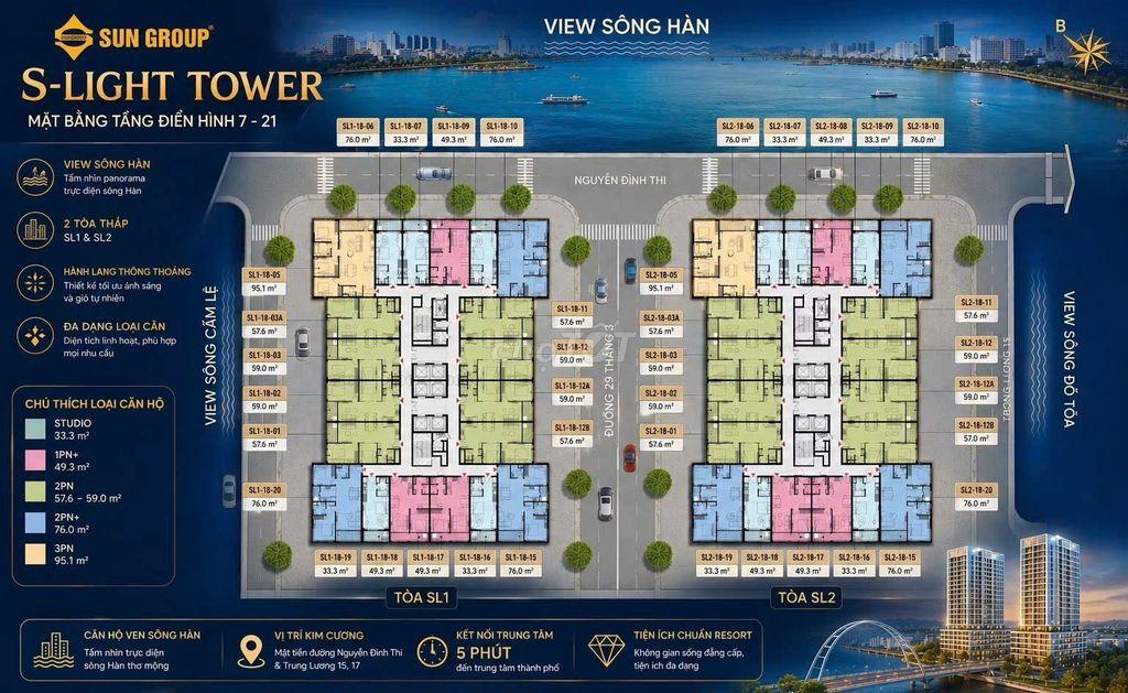 ĐÓN ĐẦU SIÊU PHẨM S-LIGHT TOWER NAM HÒA XUÂN – SỐ LƯỢNG GIỚI HẠN