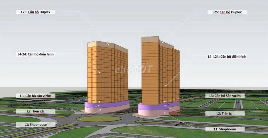 Shophouse khối đế Cora Tower chỉ từ 5 tỷ - hỗ trợ lãi suất 24 tháng