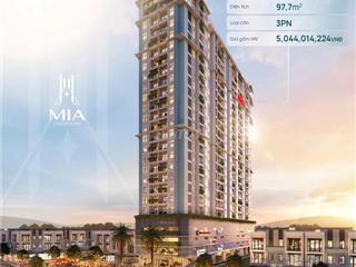 MIA CENTER POINT CĂN 3PN VIEW BIỂN 97,7M² – CHỈ 5,04 TỶ ĐÃ GỒM VAT