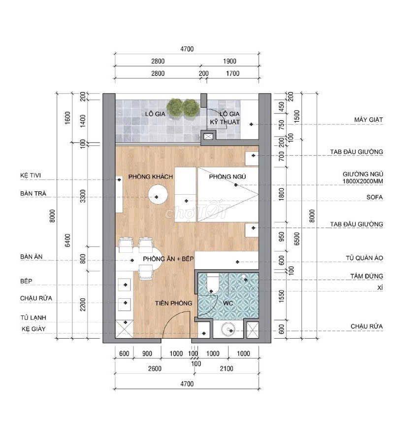 Tổng giá trị 2,1 tỷ- Sở hữu căn hộ trung tâm đủ tiện nghi!