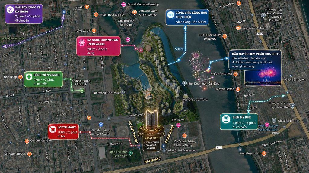 Sở hữu căn hộ cao cấp Peninsula Private ngay lõi Đà Nẵng Downtown