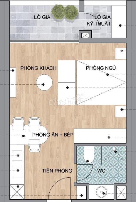 Căn hộ studio 36,2m2 Peninsula Private, khu Downtown Da Nang