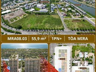 CĂN HỘ 1+1PN, 55,9m2, 3,3 tỷ, trả trước 400tr, Full nội thất nhập khẩu