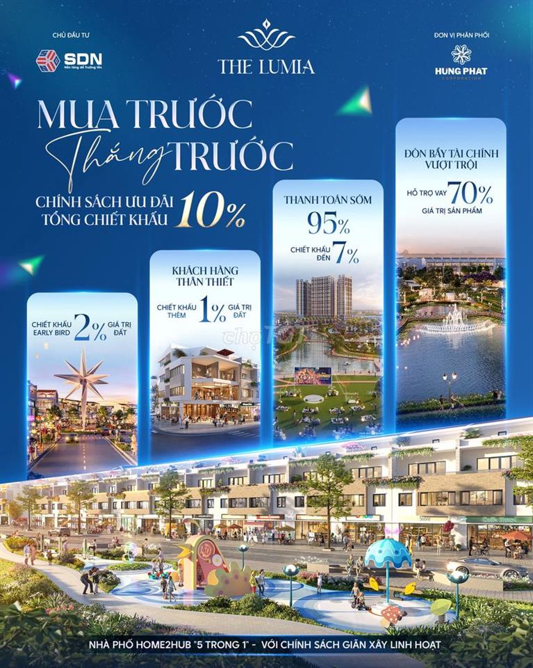 CHƯA ĐẾN 9,2 TỶ SỞ HỮU SHOPHOUSE 150m2 The Lumia Đà Nẵng - GIÁ GỐC CĐT