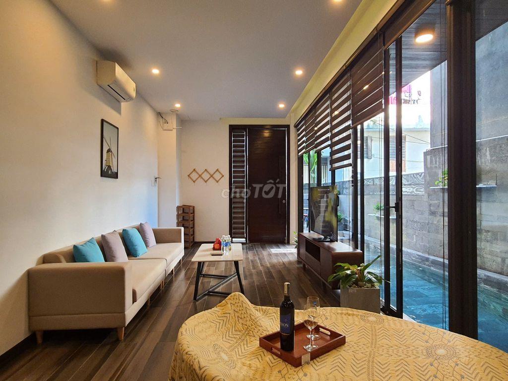Căn hộ 2 phòng  ngủ, 120m2, có  hồ bơi, cách  biển 5 phút xe đạp
