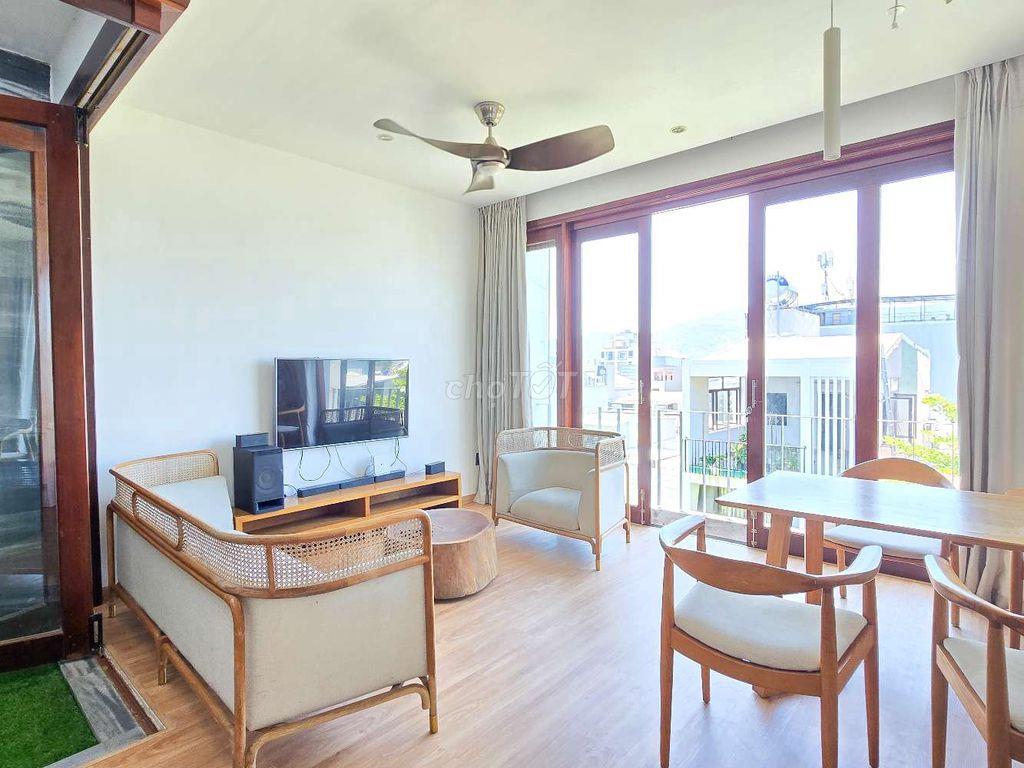 Cho Thuê căn hộ penthouse 75m2 - đầy đủ tiện nghi - gần biển