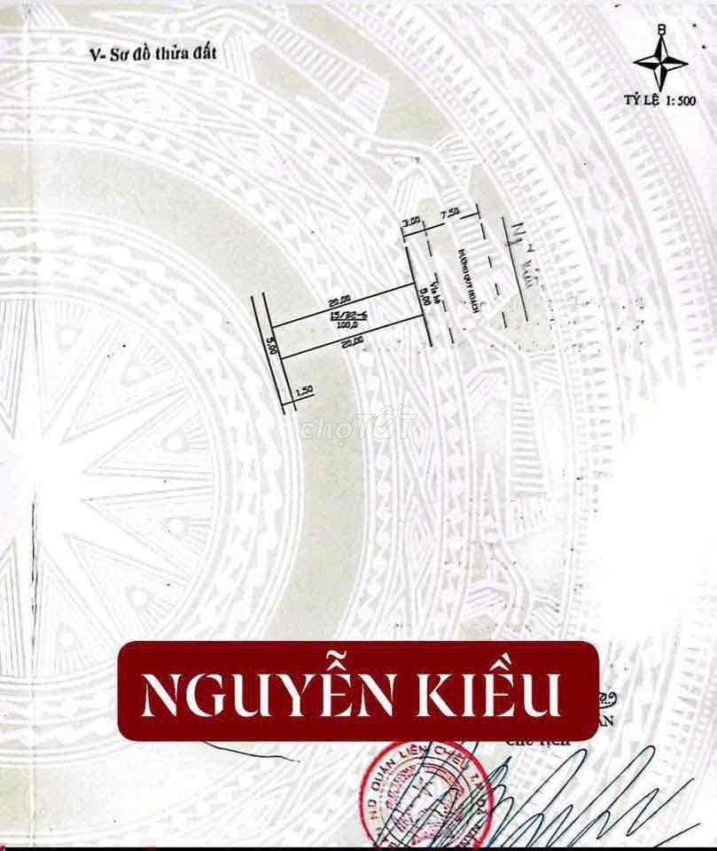 Bán lô đất MT Nguyễn Kiều Đường 7m5  Hoà Khánh Bắc Liên Chiểu