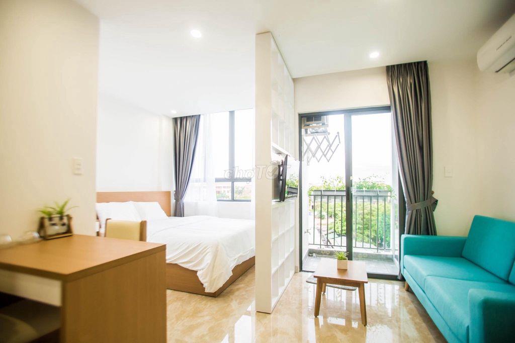Cho thuê căn hộ  Studio rộng rãi gần cầu Trần Thị Lý - có ban công