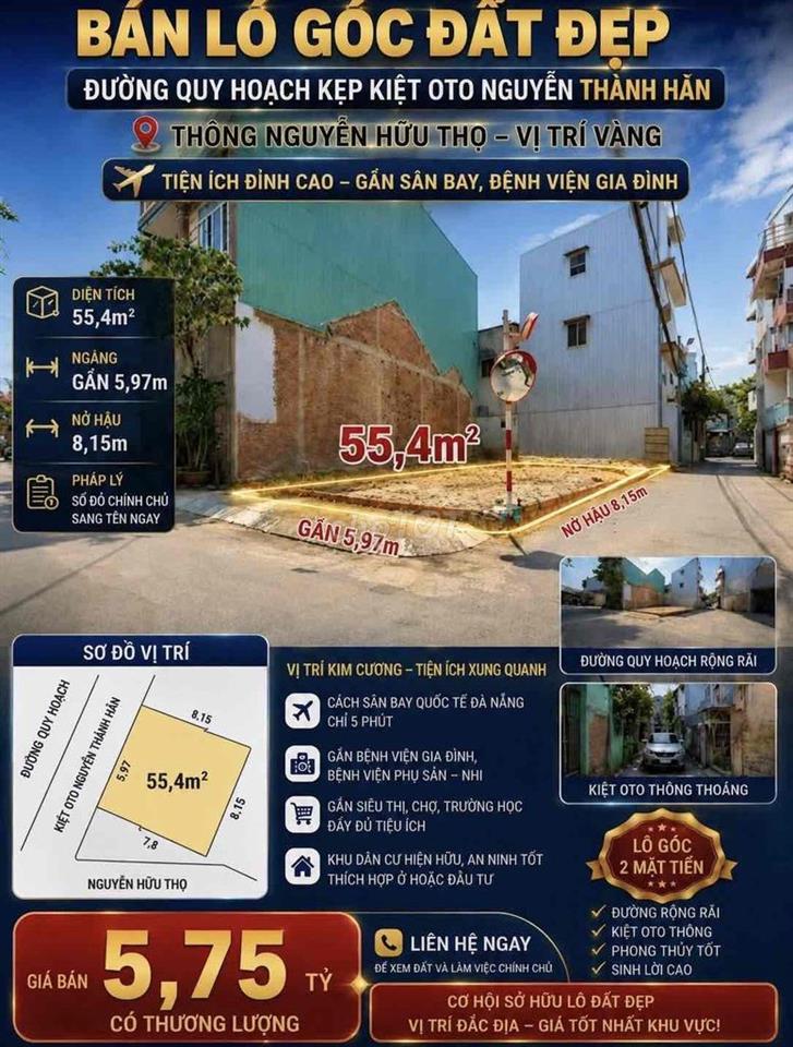 CẶP ĐẤT ĐẸP MẶT TIỀN KẸP KIỆT OTO NGUYỄN THÀNH HÃN