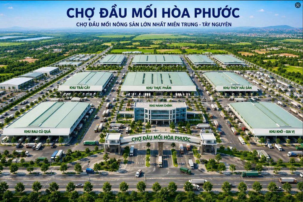 🌞CỤM 2 LÔ LIỀN KỀ, giá 1tỷ350/lô khu vực CHỢ ĐẦU MỐI HÒA XUÂN🌞