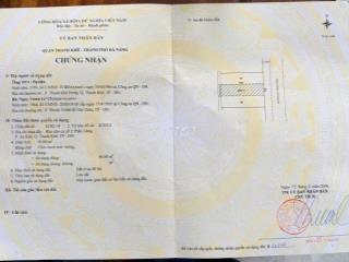 Lô đất Mặt Tiền 5,5m Lề 3m Nguyễn Giãn Thanh. Thanh Khê.