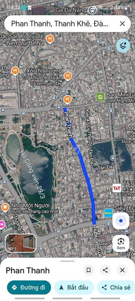 CHO THUÊ NHÀ 2,5 TẦNG MT PHAN THANH 
