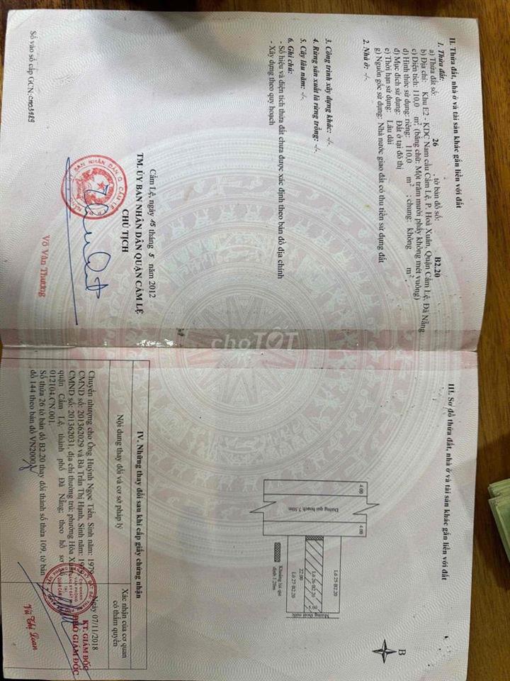 🧧BÁN : TRUNG LƯƠNG 6 ( 7,5M )