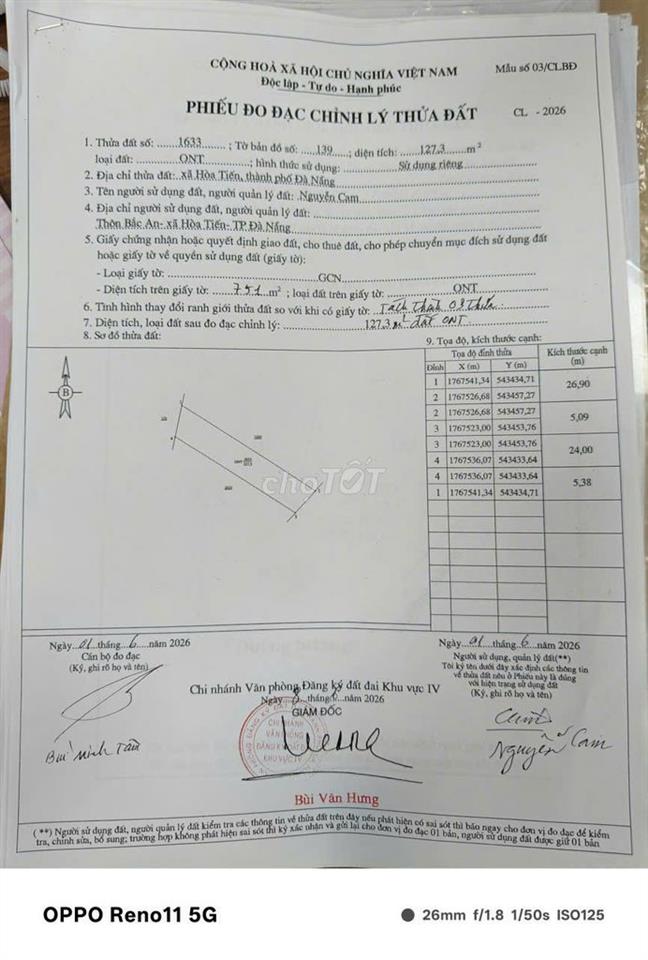 💥Chính chủ Bán 750m Hòa tiến Đường nhựa 8m 💥