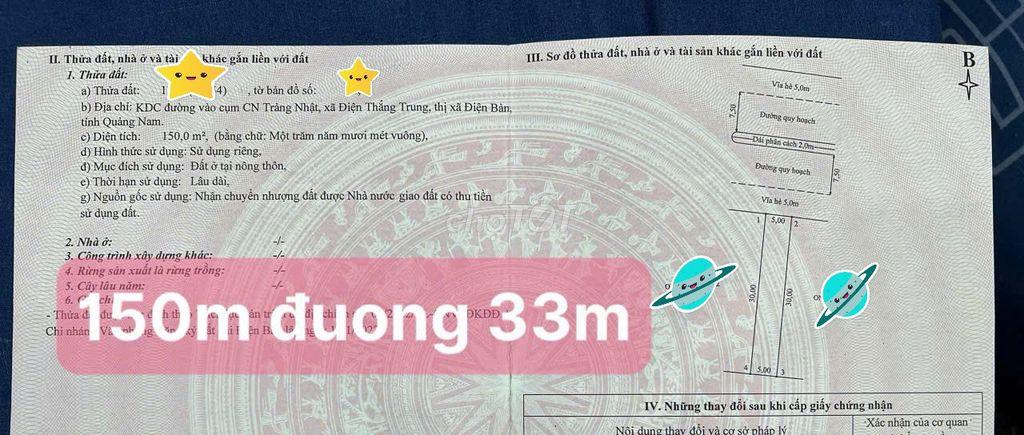 🔥 ĐẤT MẶT TIỀN TRỤC 33M TRẦN PHÚ – TRUNG TÂM AN THẮNG, ĐÀ NẴNG 🔥