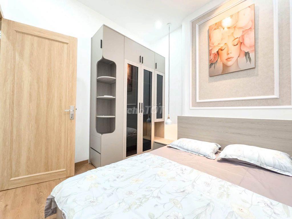 CẶP NHÀ XÂY MỚI KIỆT 3M TRÂN CAO VÂN GẦN BIỂN - FULL NỘI THẤT