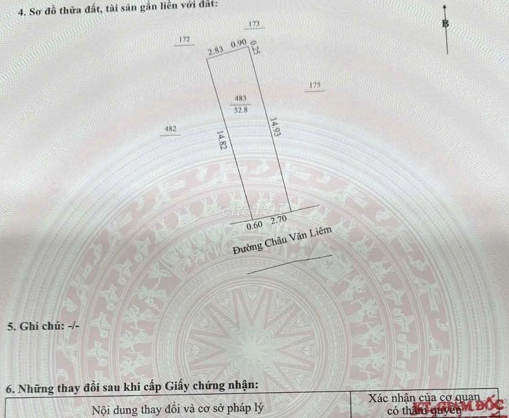 🔥CẶ.P ĐẤT ĐẸP 2 MẶT TIỀN CHÂU VĂN LIÊM NỞ HẬU