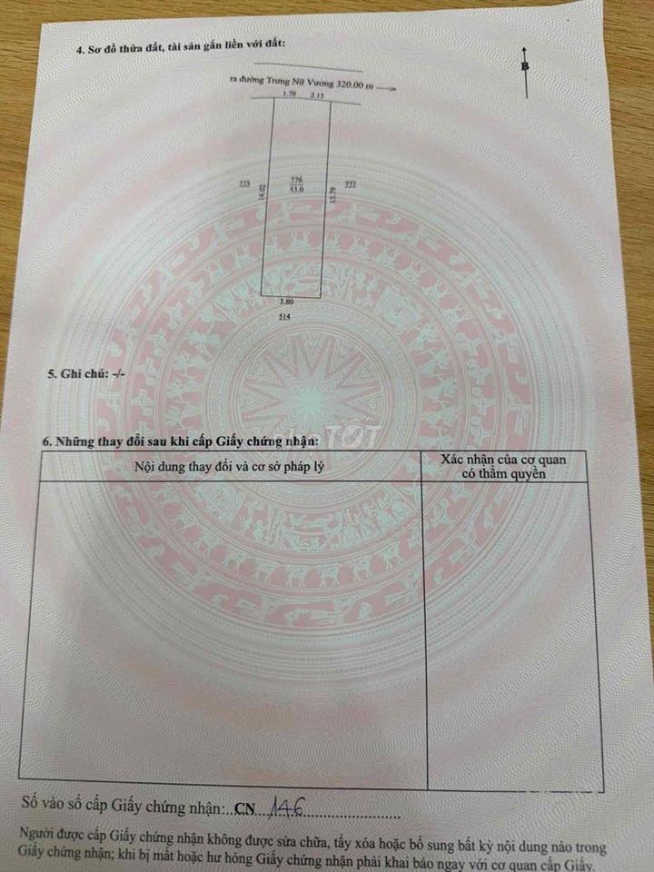 🔥 BÁN 3 LÔ ĐÂ.T 2 MẶT KIỆT 3M TRƯNG NỮ VƯƠNG THÔNG LÊ ĐÌNH LÝ