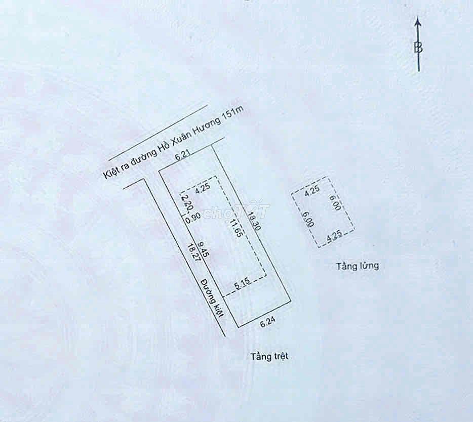 ĐẤT LƯU QUANG THUẬN, 114M2 - NGANG 6.2M - LÔ GÓC 2 MẶT THOÁNG - GẦN BI