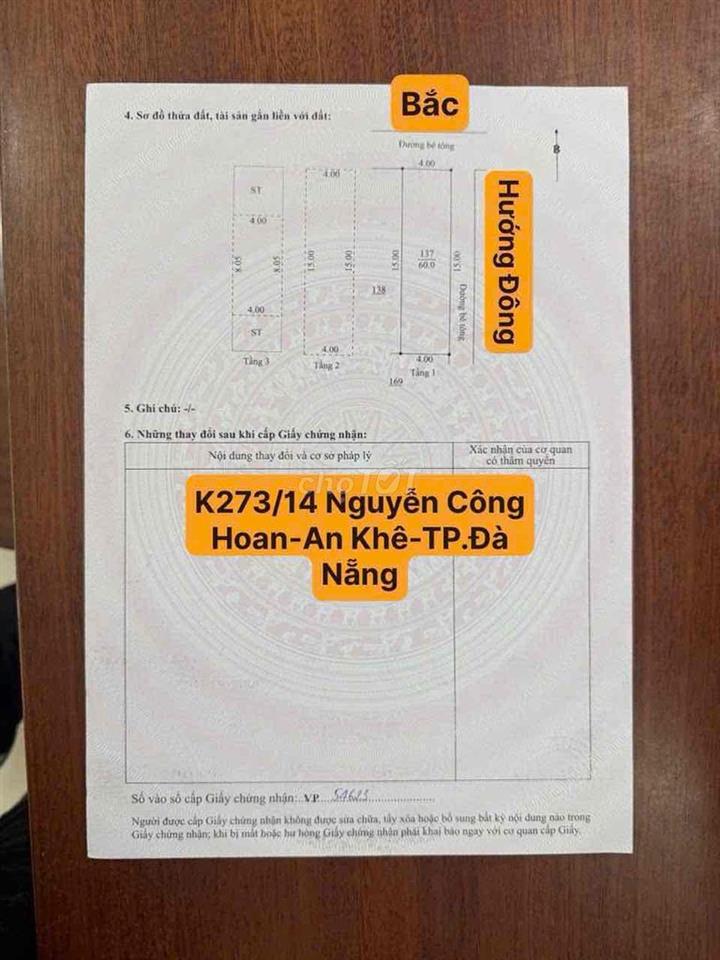 Bán Nhà Nguyễn Công Hoan Phường An Khê