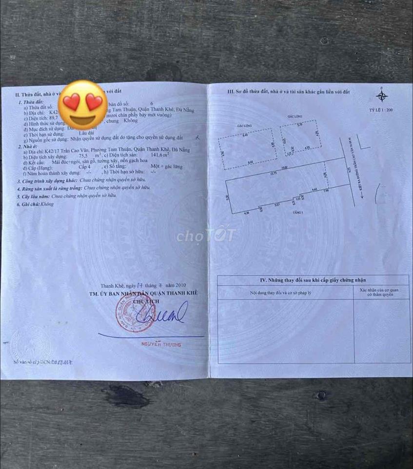 Nhà k trung tâm thanh khê gần ga bv chợ và nhìu tiện ích.