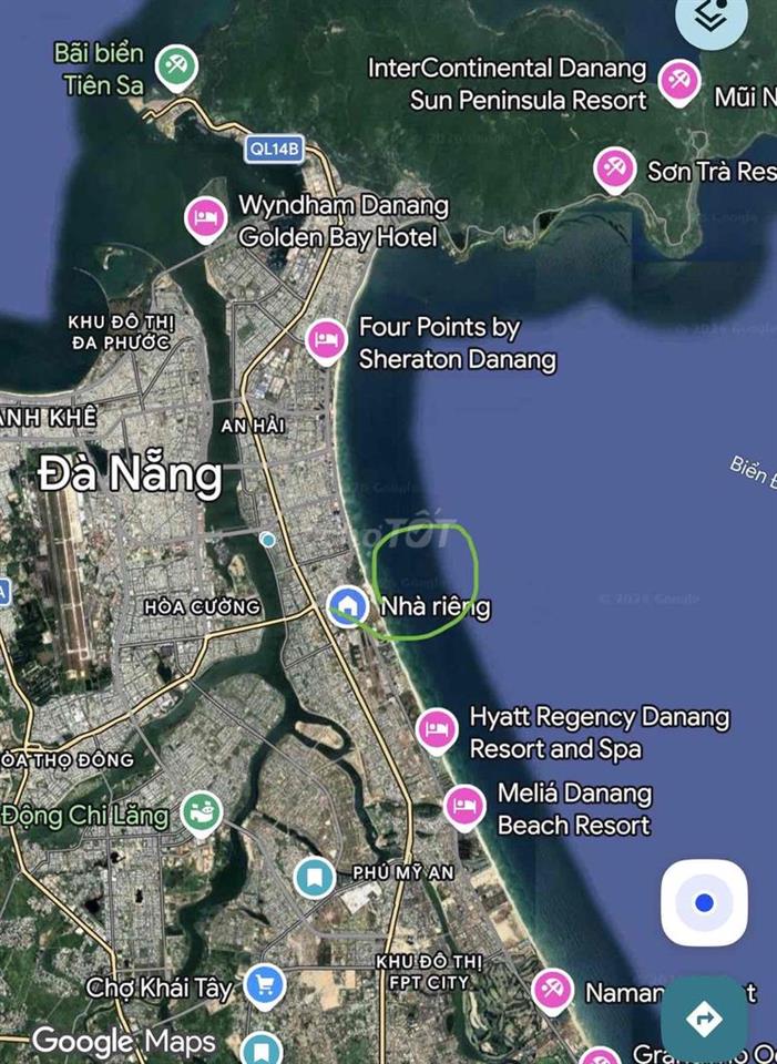 Bán nhà đất Ngũ Hành Sơn khu du lịch đối diện Khách sạn 5 sao Furama