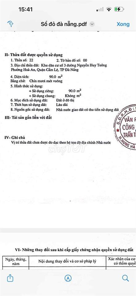 Bán đất đường Nguyễn Quyền - Sau lưng Bến Xe Đà Nẵng