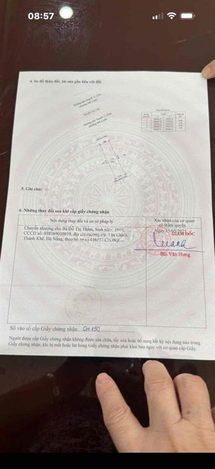 Chính chủ gửi bán lô đất mặt tiền Mê Linh giá chỉ 6.120 tỷ