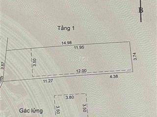 diện tích gần 60m2 kiệt 2m5 Thái Thị Bôi thông Điện Biên Phủ Cần bán