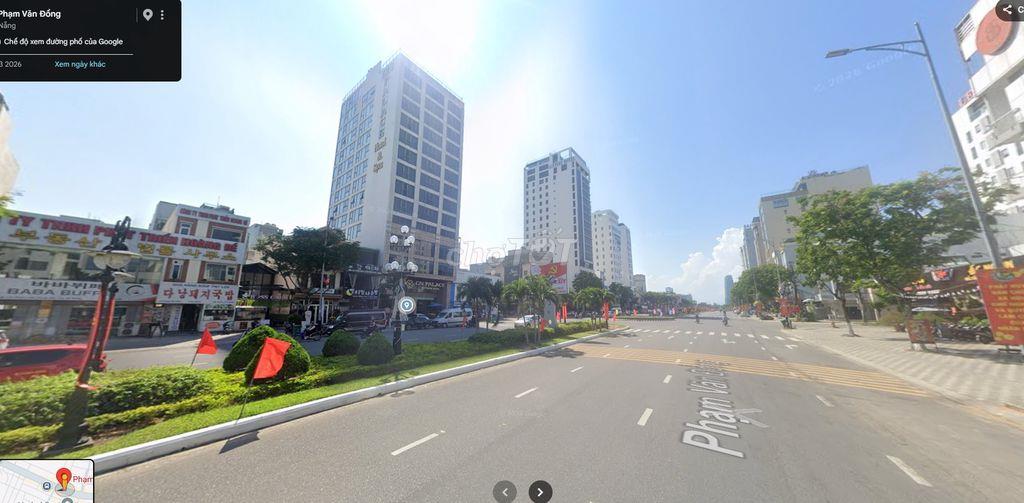 CHO THUÊ ĐẤT 822M2 MẶT TIỀN PHẠM VĂN ĐỒNG,SƠN TRÀ GIÁ 200TR