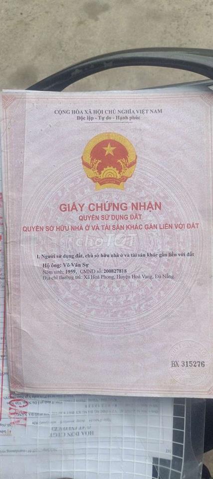 nhà khu trung tâm hoà vang 
