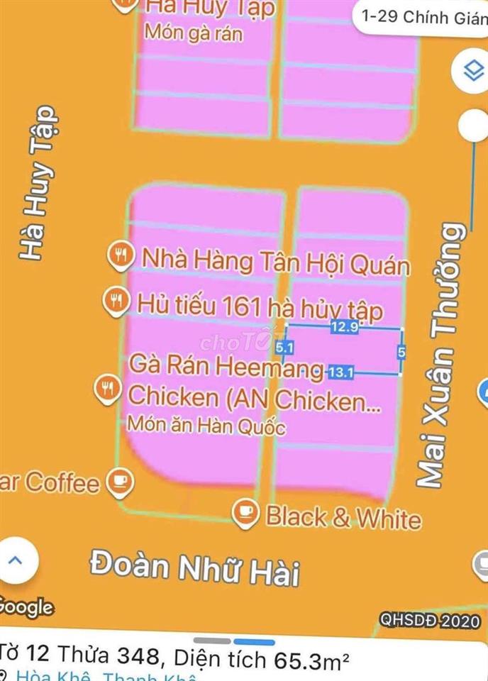 🔥65M2 MẶT TIỀN ĐƯỜNG 5M5 MAI XUÂN THƯỞNG NỞ HẬU