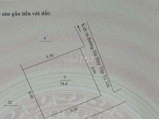 BÁN NHANH LÔ ĐẤT 2 MK HÀ HUY TẬP- DT GẦN 80M2- NGANG 9,3m- NHỈNH 3 ĐỒN
