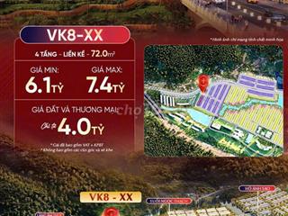 Vinhomes Hải Vân Bay, 5,2 tỷ, 63m2, với mặt tiền 4,5m, pháp lý đầy đủ