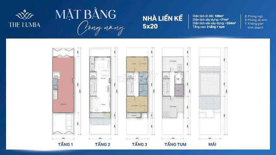 Khu đô thị The Lumia (Thành phố ánh sáng bên bến cảng  phồn hoa)