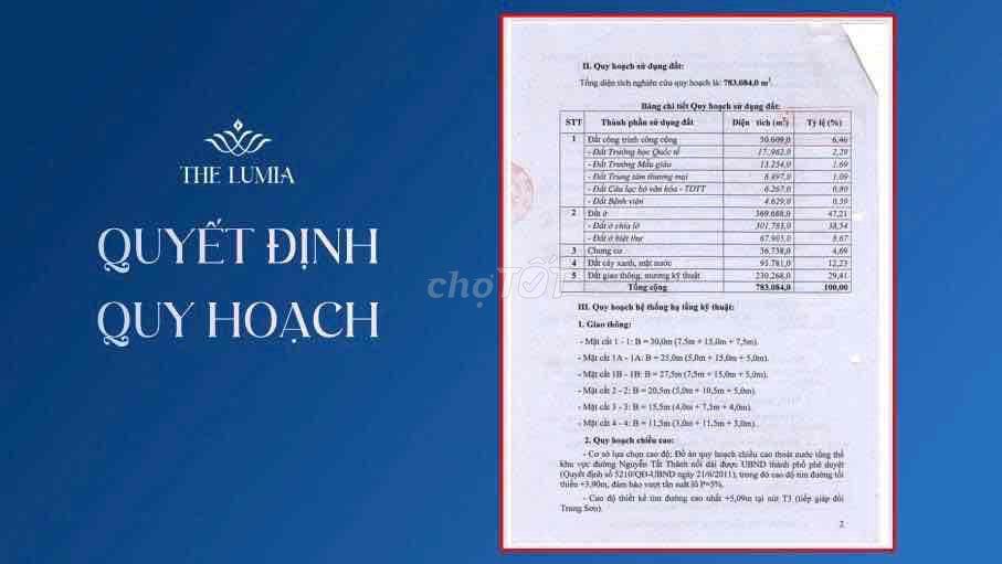 Khu đô thị The Lumia (Thành phố ánh sáng bên bến cảng  phồn hoa)
