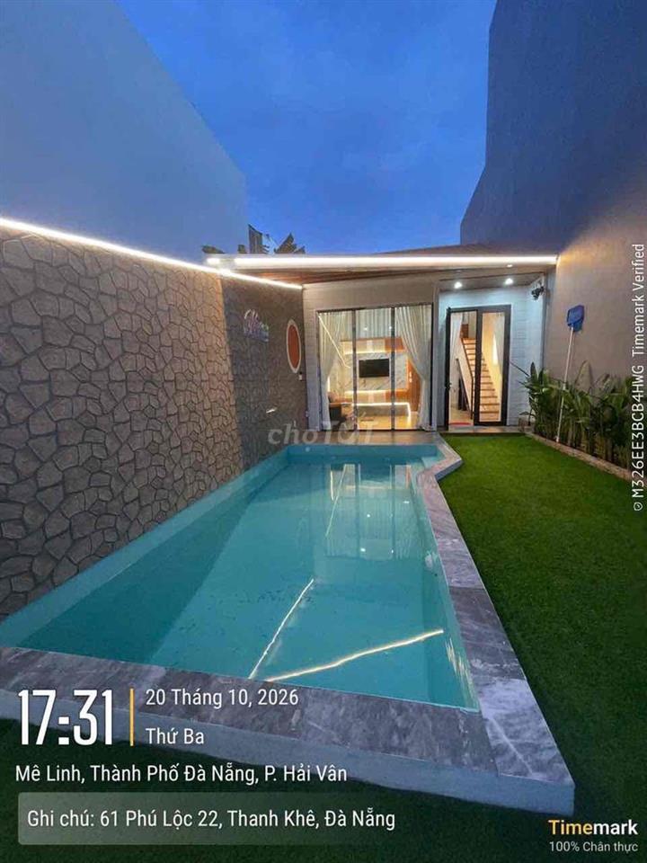 Cho thuê Villa Hồ Bơi gần Chung Cư Ori Garden - Bàu Tràm Liên Chiểu