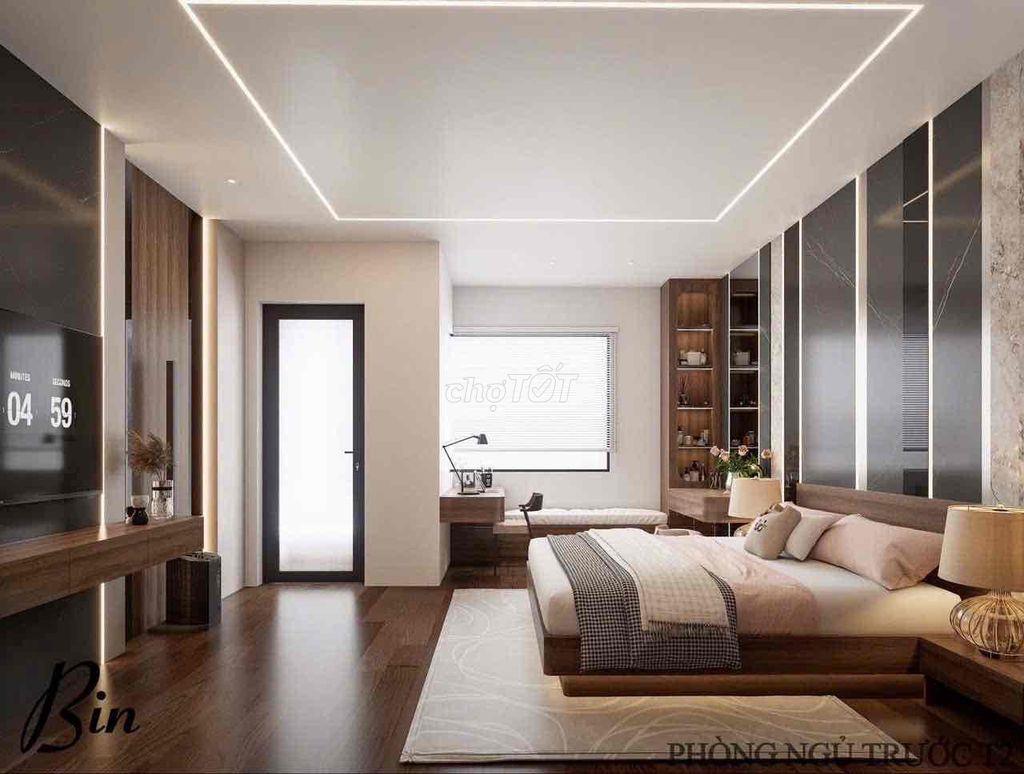 Cho thuê nhà MT Quách Thị Trang Hoà Xuân 3pn giá 35tr