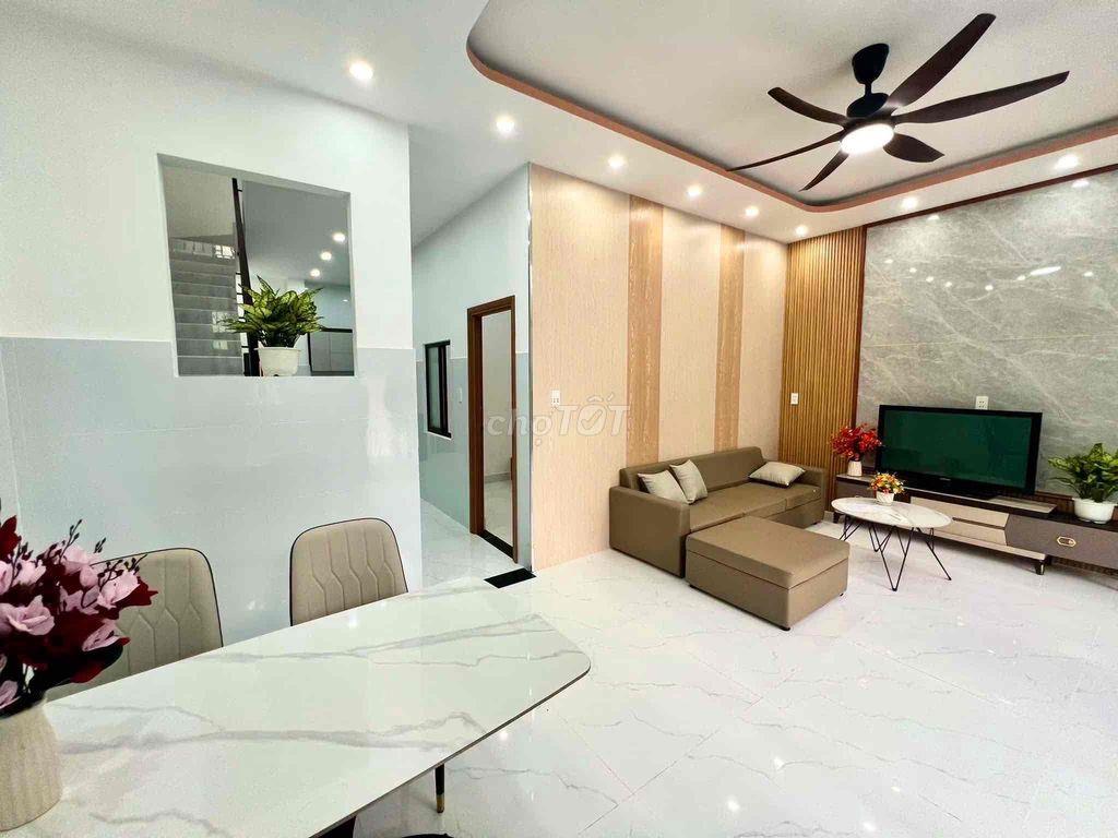 Nhà 2 tầng đẹp kiệt oto Nguyễn Như Đãi - Hoà Thọ Tây