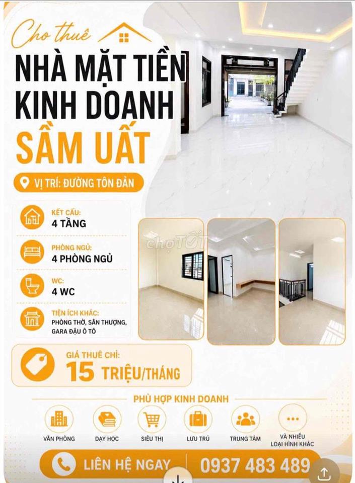 cho thuê nhà mt kinh doanh sầm uất