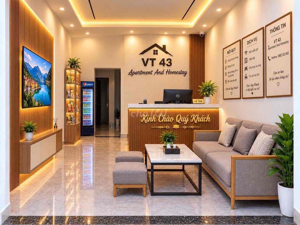 Cho thuê căn hộ linh hoạt thời gian đường Võ Tự